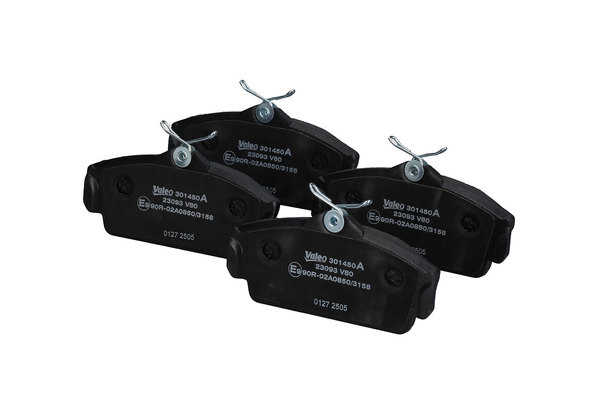 Jeu de 4 plaquettes de frein VALEO ref. 301450A